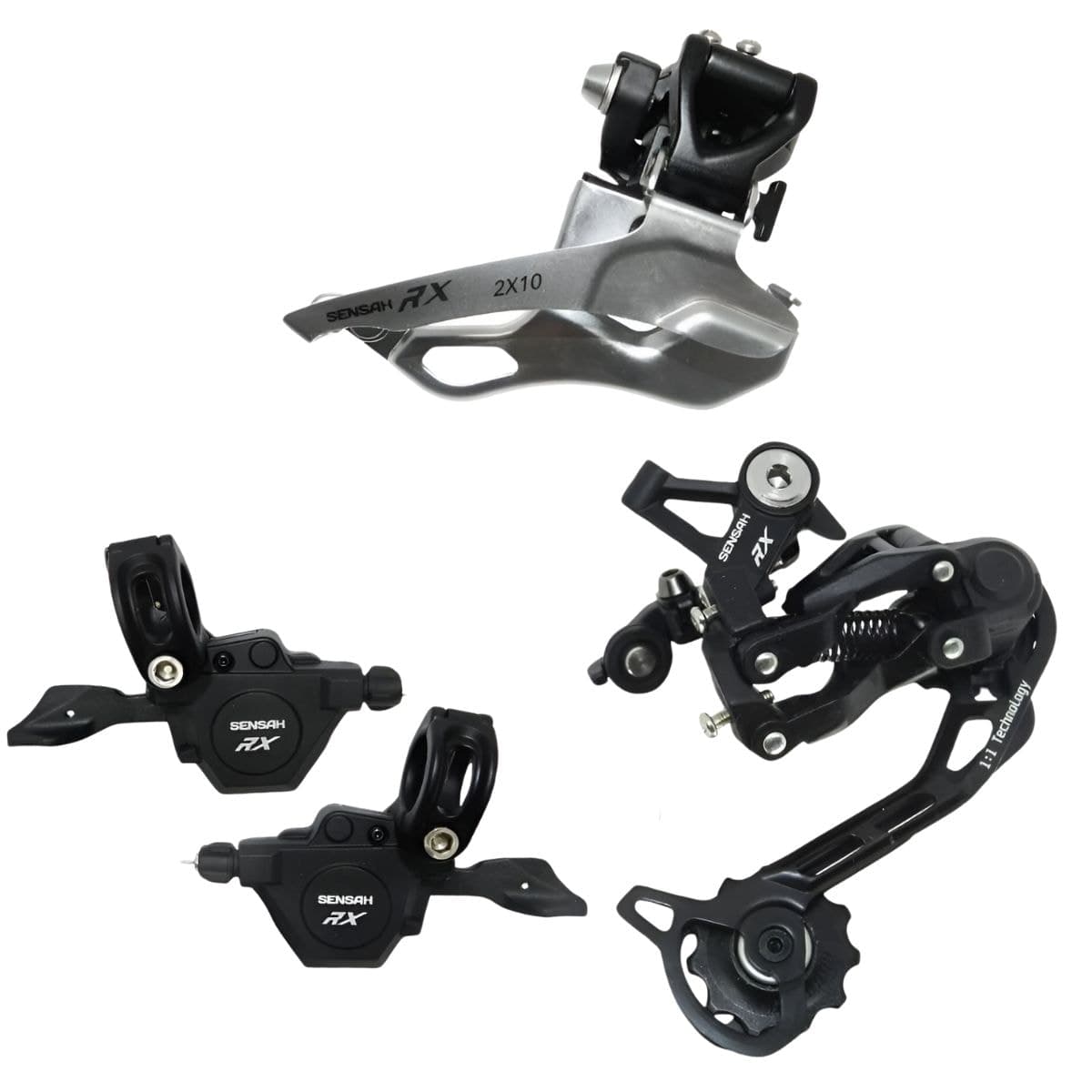 Kit Cambio Sensah MX9 27 Velocídades + Alavanca Cambio Rapid Fire 27 Velocidades