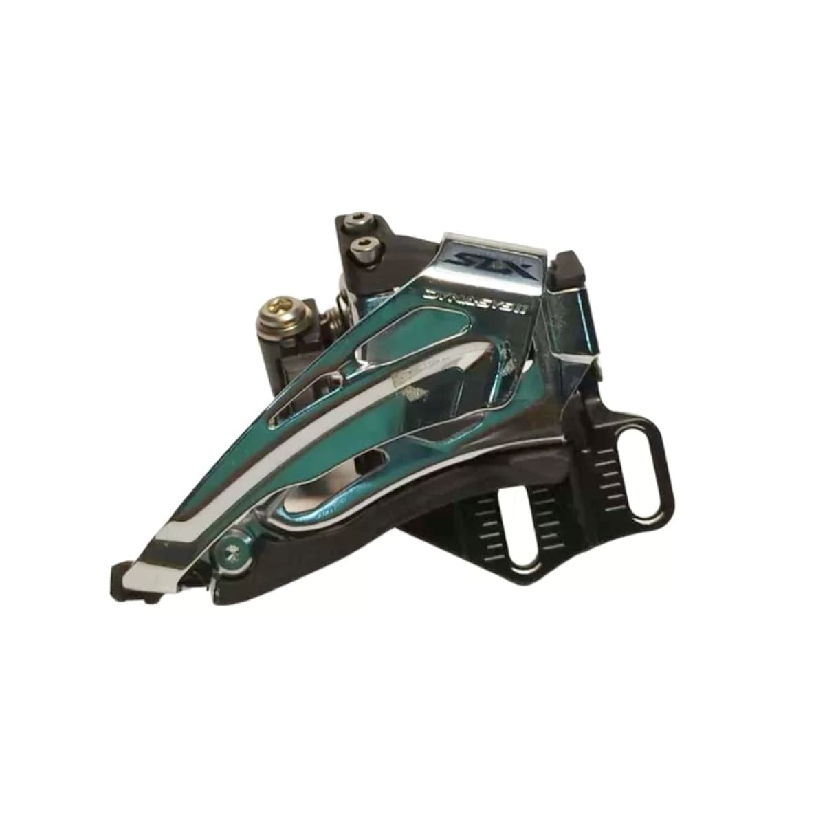 Cambio Dianteiro Shimano SLX M7025-E E-Type Puxa Por Baixo Cromado