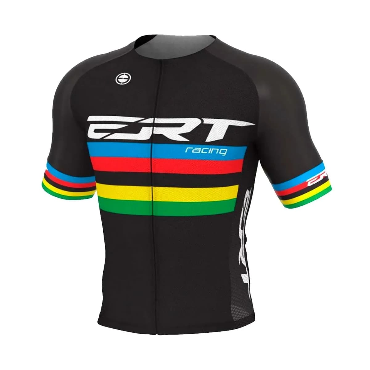 Camisa Ciclismo Ert Elite Campeao Mundial Preta Manga Curta