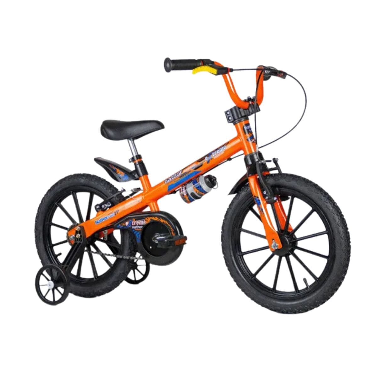 Bicicleta Aro 16 Nathor Exreme Preto e Laranja