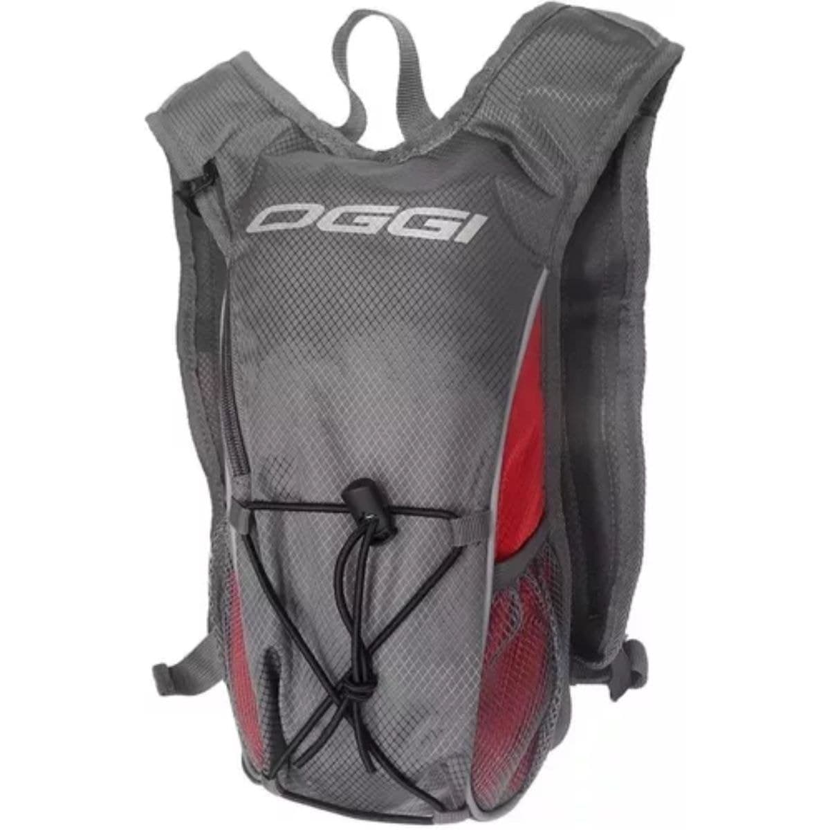 Mochila Hidratação Oggi Vermelho Cinza 1L