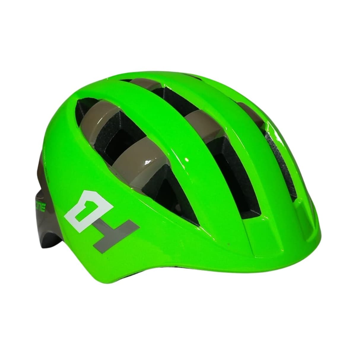 Capacete Bike Infantil High One Bike Baby Verde e Cinza - P