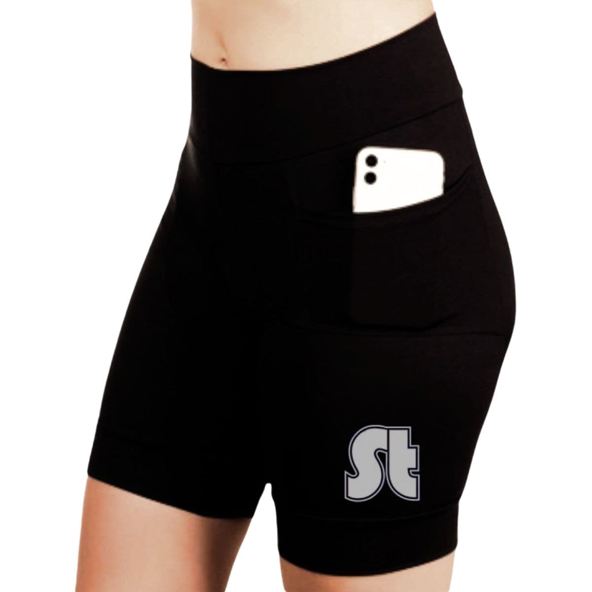 Bermuda Ciclismo Feminina Stroll Preto Com Bolso