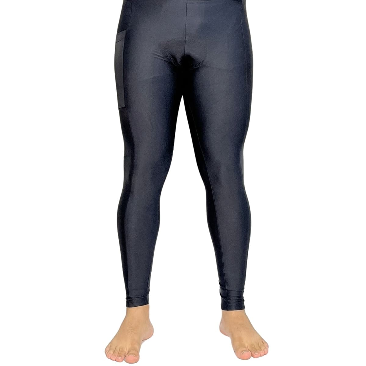 Calça Ciclismo Masculina Stroll Preto Bolso e Ziper