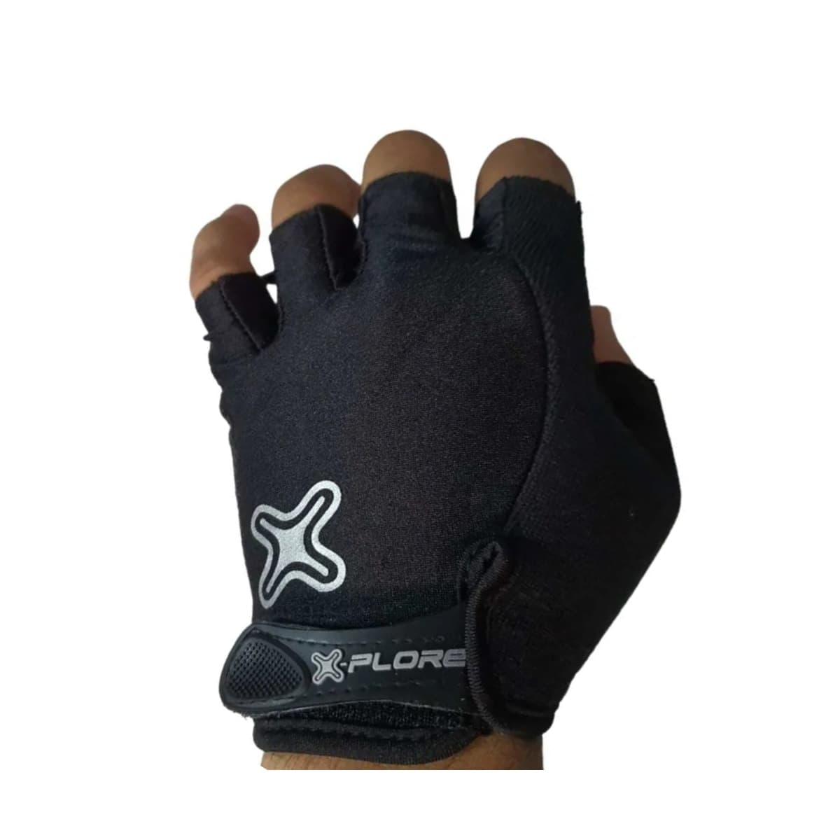 Luva De Ciclismo Meio Dedo Supergrip X-plore Preto