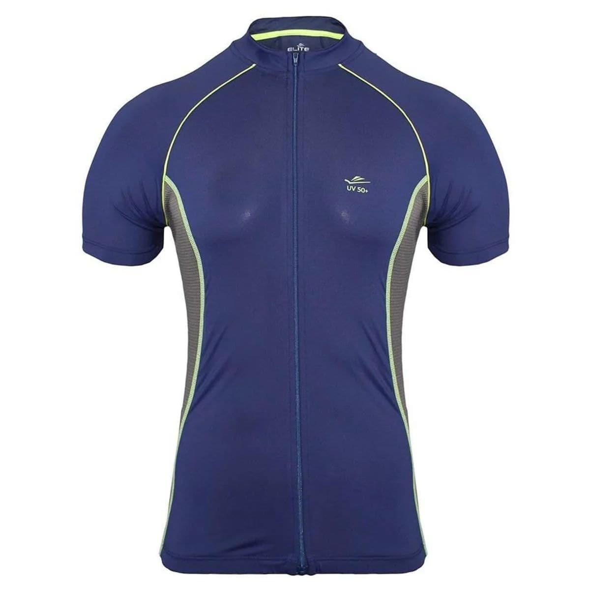 Camiseta Masculina Elite Especial Azul Marinho Verde Claro Proteção UV