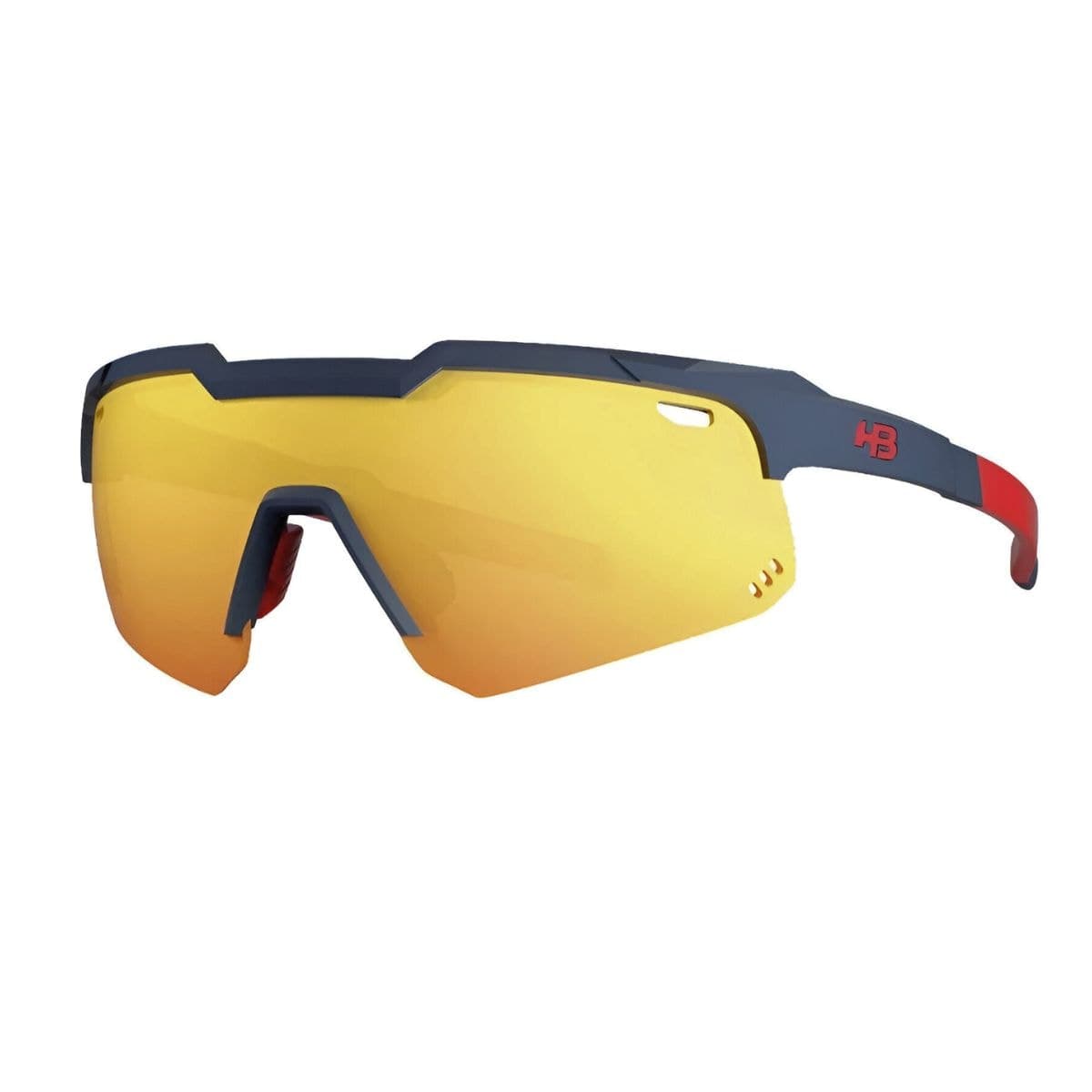 Óculos Ciclismo HB Shield Evo M Preto Vermelho Proteção UV