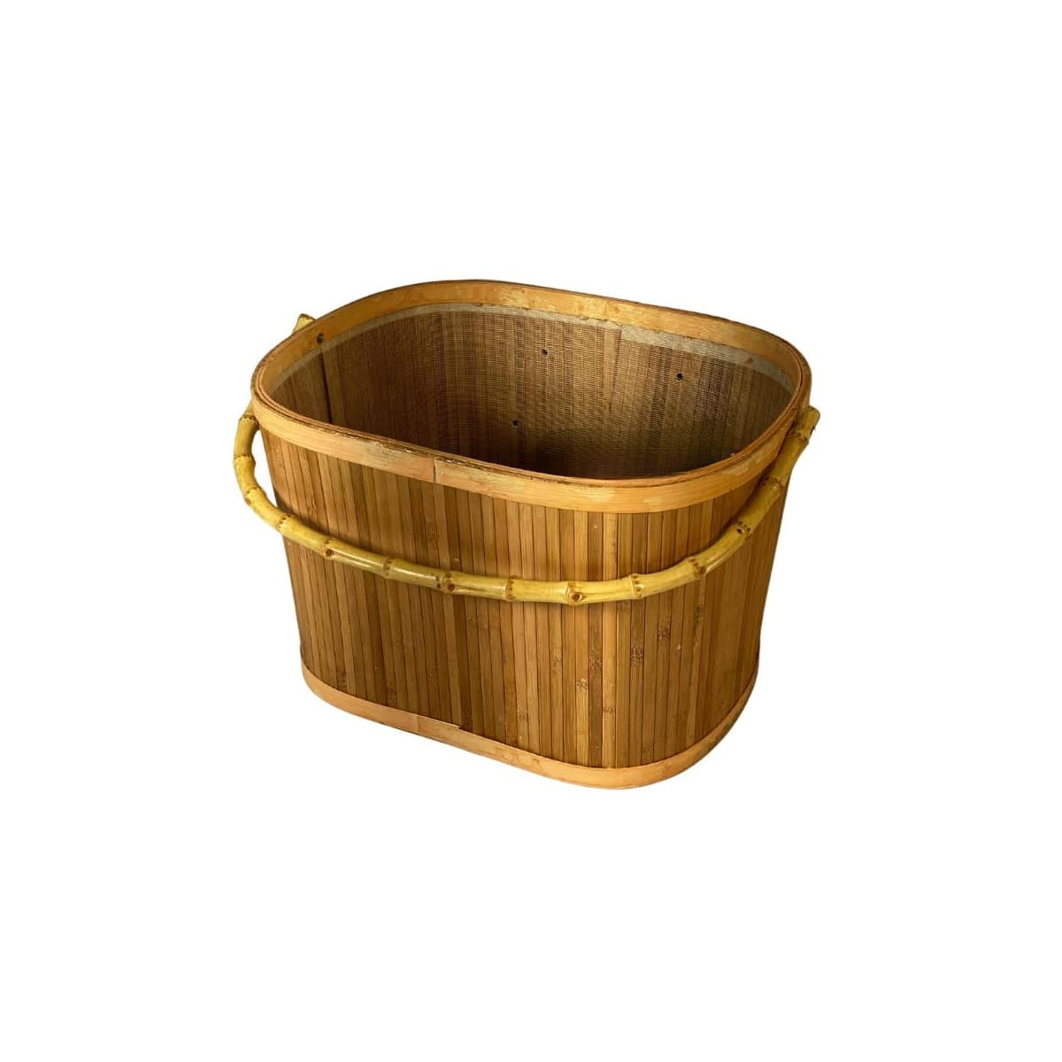 Cesta de Bicicleta Aro 26 Importado Bambu Marrom