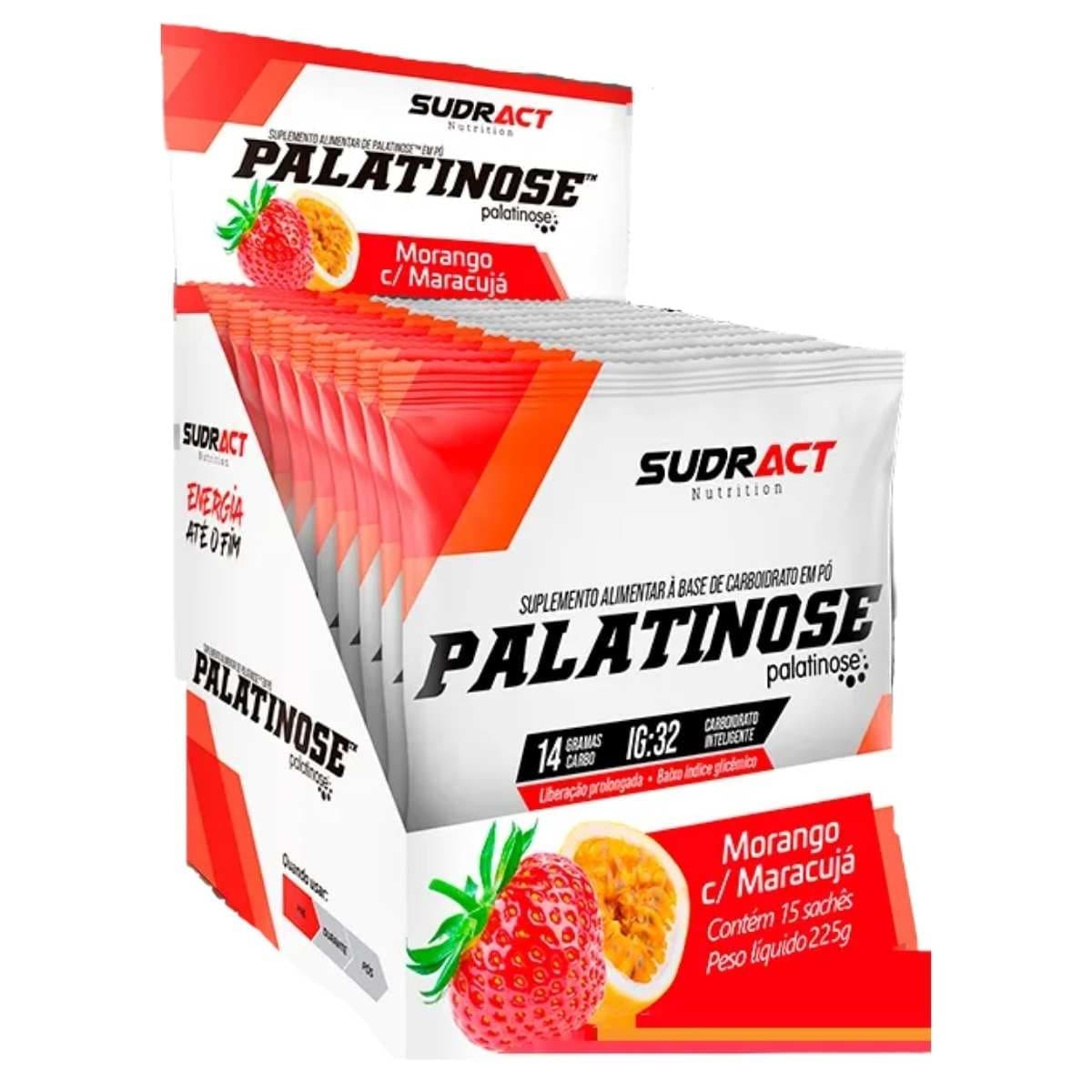 Suplemento Palatinose Sudract Morango Maracuja ( 15 Unidades )