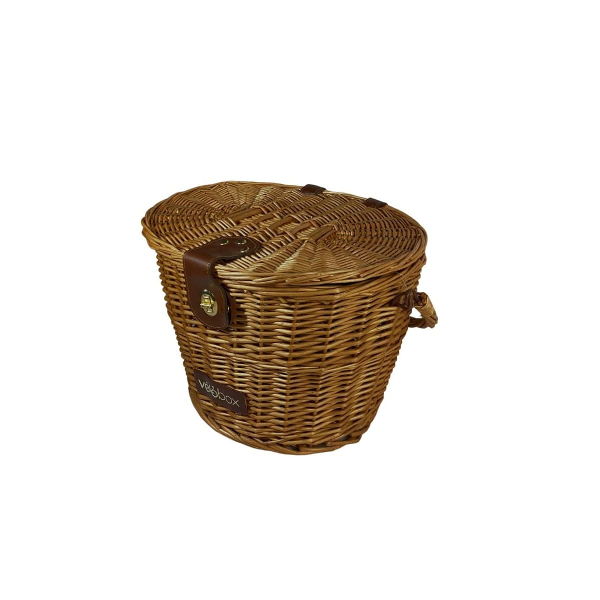 Cesta de Bicicleta Aro 26 Velobox Chaperon Vime Amarelo