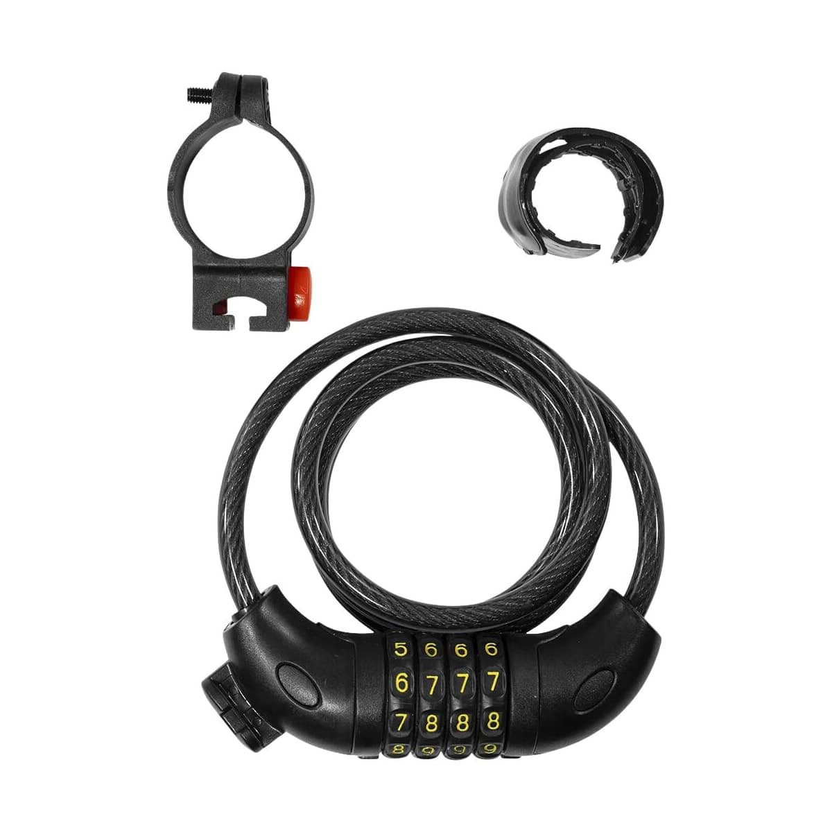 Cadeado de Bicicleta Espiral Inviktus Com Segredo 12mm X 1M