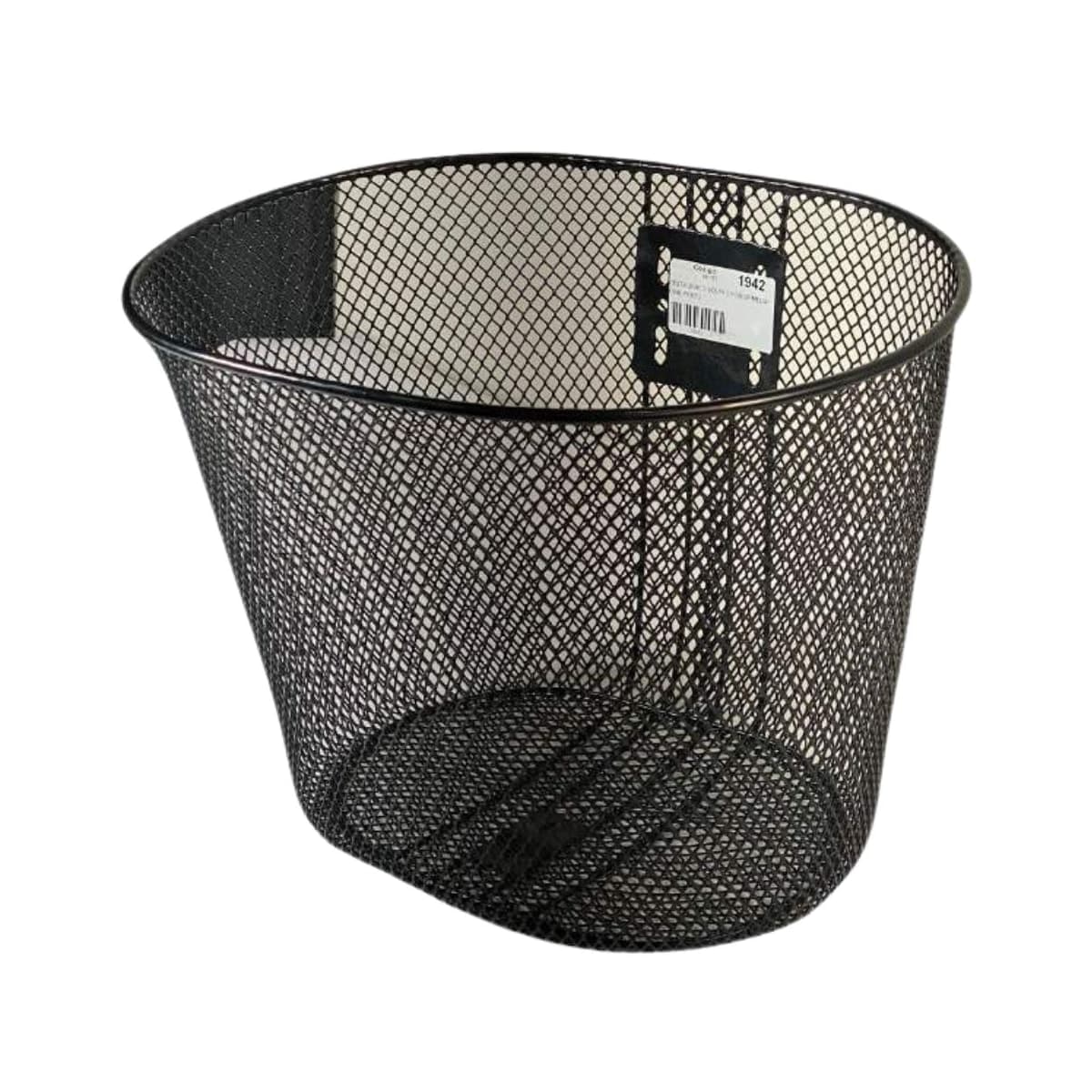 Cesta de Bicicleta Mediao Oval 24 Importado Aço Preto