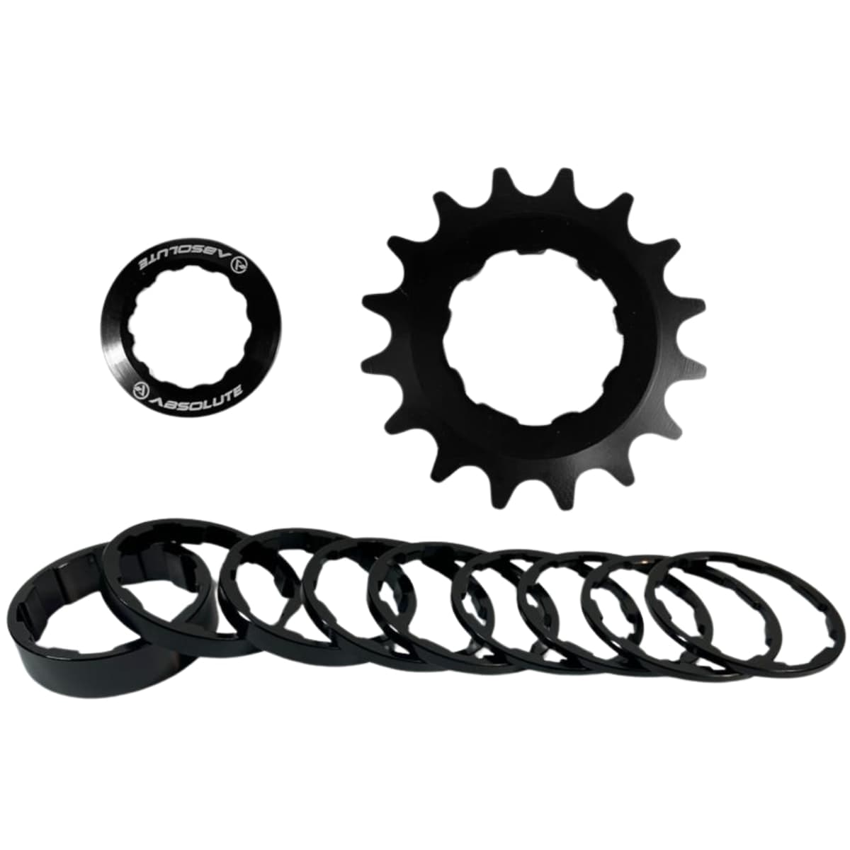 Kit Cog 16 Dentes Absolute Preto Com Espaçador